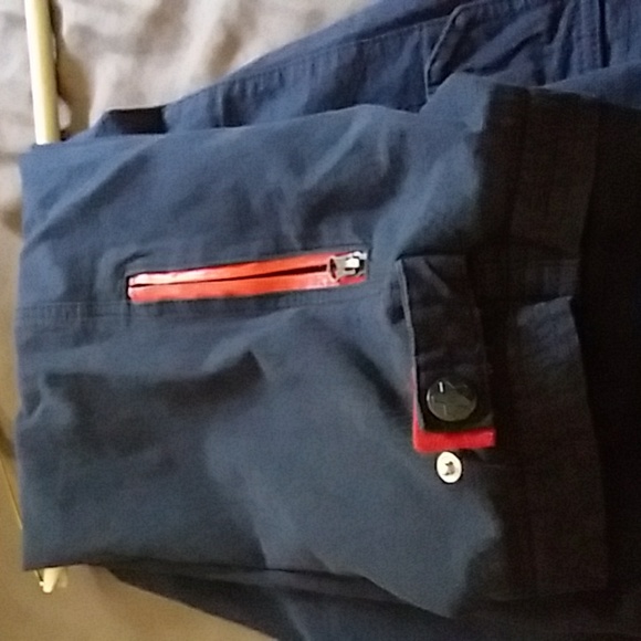 Born Fly red cotton pamts. Zipper/button one of a kind Pants - Picture 6 of 13